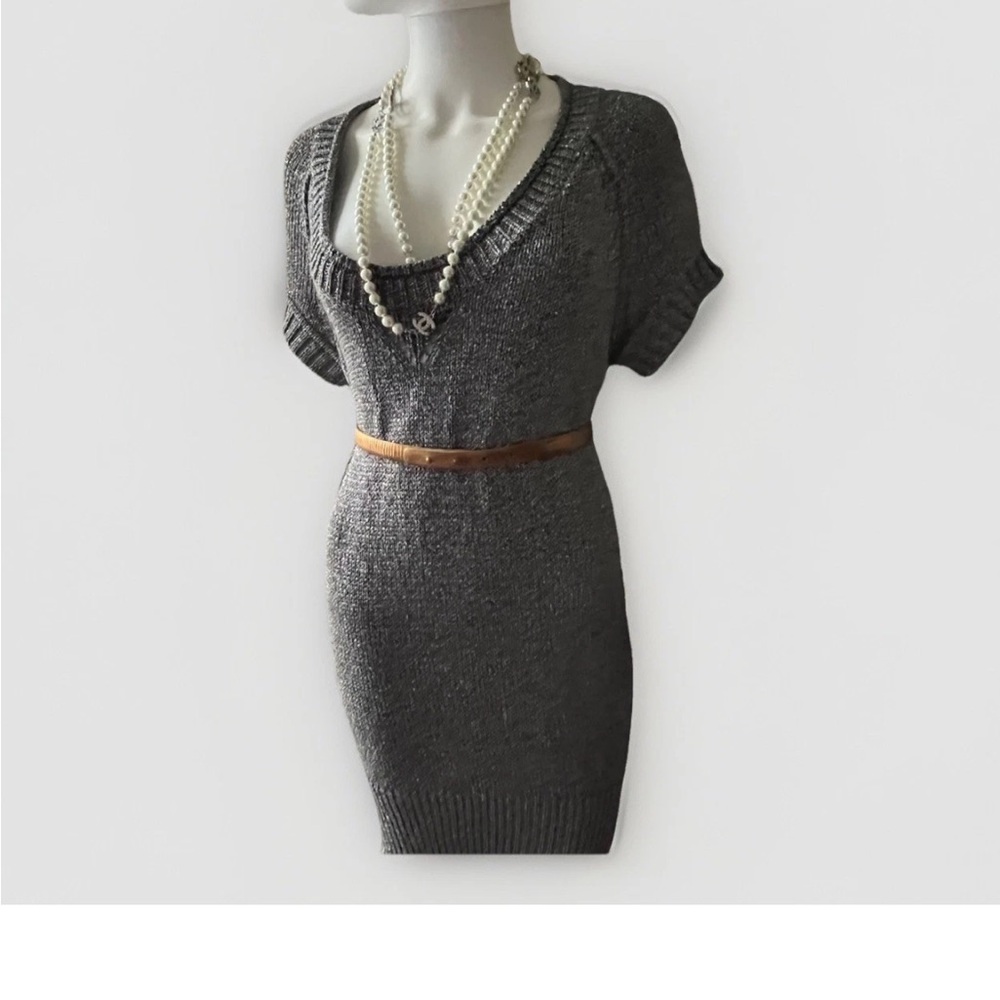 Elie Tahari Brown Leather Skinny Belt